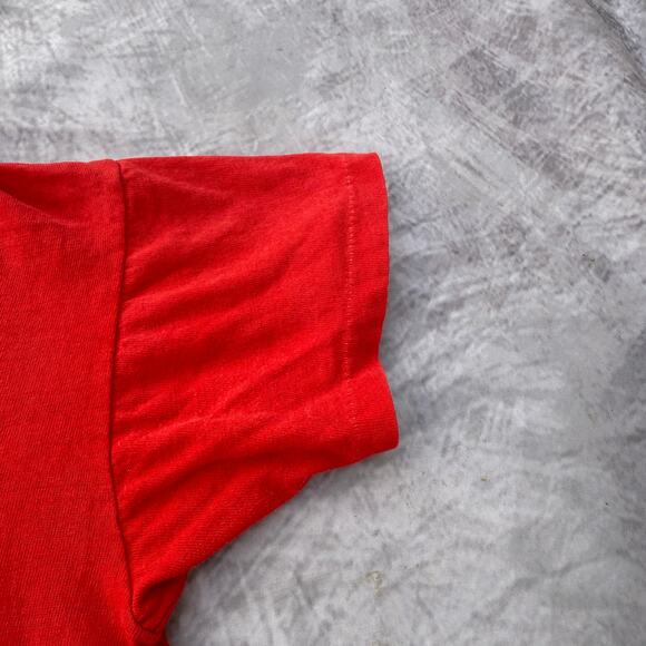 Vintage 1970's Alabama Crimson Roll Tide Red White Football Tee Shirt Sz XS VTG - Picture 5 of 10